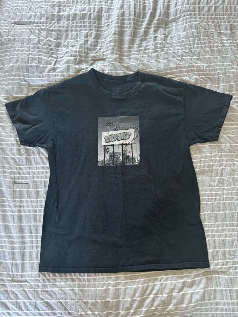 Black Graphic Crewneck T-Shirt - Classic Short Sleeve empyre